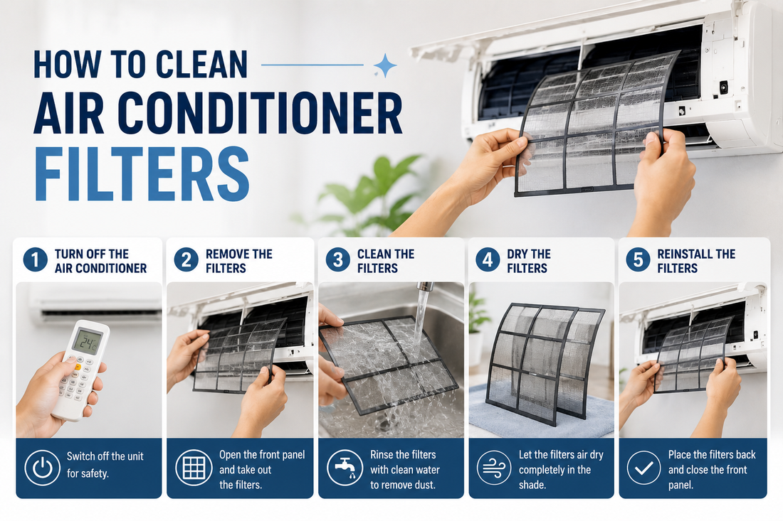 How to clean AC filter 